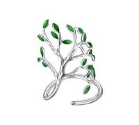 Gatuida Bague Réglable Feuilles Arbre Ouverte En Alliage, Bague Femme Forêt Vintage, Anneau Créatif Blanc Doré, Bijou Léger Pour Présent Et Usage Quotidien