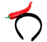 Gatuida Bandeau Cheveux Décoratif Piment Rouge Accessoire Femme pour Fête Cosplay et Photo