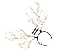 Gatuida Bandeau Cornes de Cerf Femmes Serre-tête Branches Décoratives Coiffe Festival Forêt Accessoire Cheveux Fête Noël Serre-tête Mode pour Filles