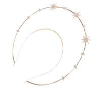 Gatuida Bandeau Halo Vintage Étoile pour Femme Serre-tête Couronne Baroque Élégante Accessoire Cheveux pour Fête et Costume