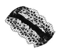 Gatuida Bandeau Mécanisme Antidérapant et Large en Dentelle de Fleur Tissu Élégant Couverture Complète des Cheveux pour Femmes pour Spa et Lavage du Visage