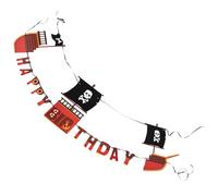 Gatuida Banderole Joyeux Anniversaire Pirate Décorations Anniversaire Thème Des Pirates Banderole Pour