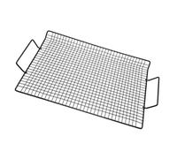 Gatuida Barbecue INOX Portable avec Poignées Pliables Maille Fine Antiadhésive Accessoire Résistant pour Camping et Cuisson de Viandes et Légumes