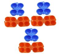 Gatuida Barbecue Portatif 6 Pièces barbecue porte-oeufs de camping oeufs de poule gril à oeufs boite a oeufs œufs Extérieur carton d'oeufs casier à oeufs récipient voyage Œuf