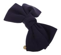 Gatuida Barrette à Nœud Grosse en Tissu Bleu Marine Pince à Ressort Antidérapante pour Cheveux Accessoire pour Queue de Cheval Chignon et Tresse Épingle à Cheveux pour Filles
