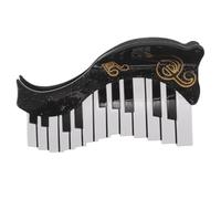 Gatuida Barrettes à cheveux en forme de note de musique : pince à piano - épingle à cheveux française en acétate - fixation antidérapante - accessoires de coiffure originaux pour longs, épais