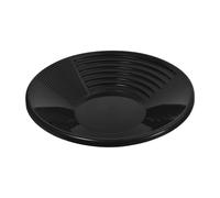 Gatuida Batée à Or en Plastique Noir Portable avec Rainures Profondes pour Prospection Aurifère, Outil de Lavage Manuel pour Débutants, pour Rivières, Plages et Randonnée, Équipement