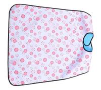 Gatuida Bavoir Imperméable Large pour Adultes, Protection Repas Anti-taches en Polyester, Grand Format Japonerie Sakura, Adapté Personnes Âgées et Handicapées, Usage Quotidien Repas