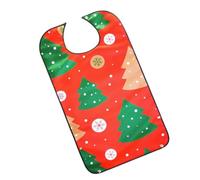 Gatuida Bavoir pour Adultes Lavable Forme de Sapin de Noël Bavoir Anti-bave Protection pour Vêtements