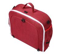 Gatuida Berceau Pliable pour Bébé avec Moustiquaire, Lit de Voyage Portable Rouge avec Paquet à Dos Double Bandoulière, Léger et Multifonction pour Camping et Voyage, Matelas Confortable,