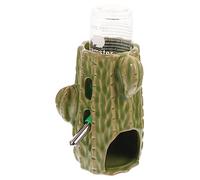 Gatuida Biberon pour Hamster avec Support Céramique Ajustable Abreuvoir Transparent Pratique pour Petits Animaux comme Cochons Dinde et Facile à Utiliser et Observer