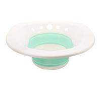 Gatuida Bidet Domestique Pliable Blanc Vert Lavabo Bidet Post-Partum Bassin de Lavage Portable pour Soins à Domicile Adapté aux Femmes Enceintes et Personnes Âgées Gain de Place Salle