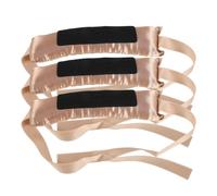 Gatuida Bigoudis sans Chaleur Coiffage Polyvalent sans Dommage Lot de 3 Ruban en Tissu Doré pour Cheveux Longs et Bouclés Nuit Sommeil