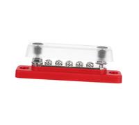 Gatuida Bloc de Distribution Électrique Voies Rouge Barrette de Connexion pour Camping car Bateau et Véhicules Marins Bornier à Vis Stable Haute Intensité avec Dissipation Thermique
