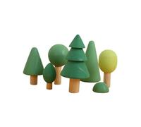 Gatuida Blocs de Construction Forestiers Colorés pour Garçon et Filles 1-2 Ans Jouet Éducatif en Bois à Empiler Jouets de Forêt pour L'Apprentissage Jeu