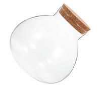Gatuida Bocal Verre Transparent pour Micro-Paysage avec Bouchon Liège Hermétique Récipient Écologique pour Mousse et Plantes Intérieur Décor DIY pour Bureau et Étagère
