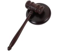 Gatuida Bois Marteau de Juge pour Vente aux Enchères avec Base | Maillet de Costume pour École et Club Local, Son Clair et Frappant, Accessoire de Jeu pour Garçon et Filles