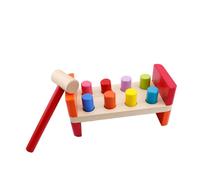 Gatuida Bois pour Garçon Fille Chevilles à Enfoncer Jeu Éducatif Précoce Montessori pour Garçons et Filles Développement Motricité Fine et Reconnaissance des Couleurs