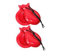 Gatuida Bois pour Jouets de Percussion Portables Petits Espagnoles Rouges Instrument Rythmique pour Cours de Musique et Spectacles