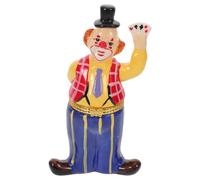 Gatuida Boîte à Bijoux Céramique Peinte Main Petite Statue Clown Décorative pour Halloween Centre de Table Festif pour Filles et Femmes Figurine Clown Artistique pour Décoration