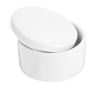Gatuida Boîte à Bijoux Porcelaine Blanche Boîte Céramique pour Rangement Délicat de Boucles Oreilles Organisateur Compact pour Anneaux et Colliers pour Voyage et Usage Quotidien