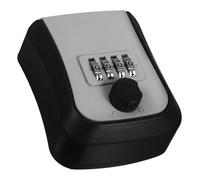 Gatuida Boîte à Clés Murale Grise 1 Pc Code Sécurisé en Abs, Coffre-Fort à Combinaison Réinitialisable, Boîte De Verrouillage Extérieure pour Porte, Rangement Sécurisé pour Clés De Rechange