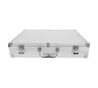 Gatuida Boîte à Outils Antichoc en Alliage D’Aluminium Portable, Blanche | Organisateur Compact Poignée, Imperméable et Multifonctionnel, Usage Garage et Réparation Automobile