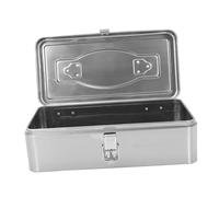 Gatuida Boîte à Outils Métal Portable Capacité Importante Acier Inoxydable avec Compartiments Amovibles pour Rangement Organisé et Accès Rapide pour Maison Garage et Atelier