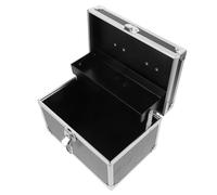 Gatuida Boîte à Outils Portable Petite Taille 24X16X16 CM Noire Texture Cuir de Vachette Compartiments Multiples Étanche Organisateur d'Outils Polyvalent pour Rangement et Transport