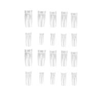 Gatuida Boîte de 500 Autocollants pour Ongles Transparents Style Français, Patchs pour Nail Art, Autocollants pour Ongles Courts, Accessoire Manucure pour Femmes et Jeunes Filles, Usage