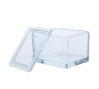 Gatuida Boîte de Coloration en Verre Coplin pour Microscope Pot à Teinture Couvercle Anti-fuite, Capacité 20 Lames, Récipient Transparent pour Laboratoire D'histologie et Analyse