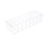 Gatuida Boîte de Gestion de Câbles avec Compartiments et Couvercle Rangement Étanche pour Cordons et Données Organiseur Transparent pour Maison et Bureau
