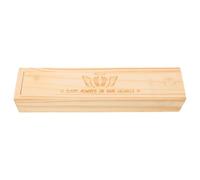 Gatuida Boîte de Grossesse en Bois Beige Compacte Protection, Coffret Souvenir pour Annoncer la Grossesse au Papa et Grands-parents