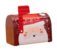 Gatuida Boîte de Noël en Fer-Blanc Décorative 1Pc Boîte à Bonbons et Biscuits Festive Contenant Métallique pour Stockage Gourmandises Décoration Noël pour Fêtes et Présents