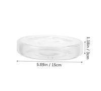 Gatuida Boîte de Pétri Verre Transparent pour Expériences Scientifiques et Culture Cellulaire Résistante et Pratique pour Laboratoire et Recherche