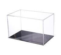 Gatuida Boîte de Rangement Acrylique Transparente Vitrine Horizontale pour Modèles Faits Main Résistante Poussière Eau pour Maison et Bureau