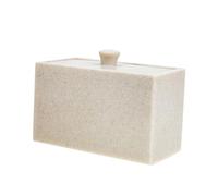 Gatuida Boîte De Rangement Cosmétique Rigide avec Couvercle Boîte à Coton Démaquillant à Compartiments pour Cotons-tiges Et Accessoires Rangement Bureau Et Salle De Bain