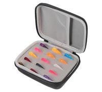 Gatuida Boîte De Rangement Porte-médiators De Guitare 15 Médiators en Plastique Noirs, Médiators Portables Solide pour Guitare Folk, Accessoires Pratiques pour Instruments à Cordes