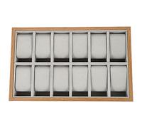 Gatuida Boîte de Rangement pour Montres Bois avec Compartiments et Coussins Organisateur Élégant pour Montres et Bijoux pour Usage Personnel et Professionnel
