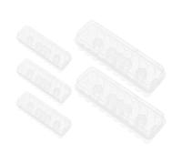 Gatuida Boîte de Rangement Transparente pour Flacons Injectables 3Ml Plastique Solide 5 Pièces Étanche et Compacte Support pour Petits Flacons de Laboratoire pour Congélateur et