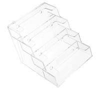 Gatuida Boîte Organisateur Cartes Visite Transparente avec Compartiments Porte-cartes de Visite Vertical Robuste et Pratique pour Bureau Support pour Rangement et Exposition