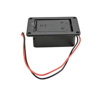 Gatuida Boîte pour Batterie de Guitare 9v Noire en Plastique Léger Support de Pile Solide et Simple pour Accessoires Guitare Électrique Étui de Rangement Professionnel