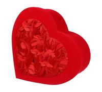 Gatuida Boîte Présent de Cœur Rouge Moyenne 23X21X9 CM pour Saint-Valentin Boîte en Carton pour Friandises et Chocolats Emballage Bouquet Fleurs et Coffret Présent Romantique