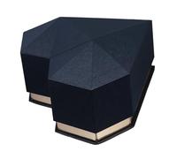 Gatuida Boîte Présent Saint-valentin en Carton Rigide 24x24x14 Cm Noire, Boîte à Fleurs Vide Polyvalente pour Emballage Bouquet, Jardinière et Rangement Décoratif