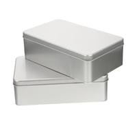 Gatuida Boîtes De Rangement En Fer Blanc 2 Pièces Boîtes à Biscuits Et 180x110x55 Mm Légères Et Portables Pour Emballage Pâtisserie Et Snacks Usage Répétable