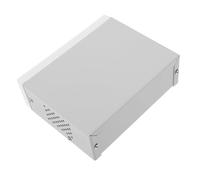 Gatuida Boîtier de Jonction Électrique Robuste avec Panneaux Avant et Arrière Coffret Projet Diy Durable pour Applications Électroniques et Électriques Boîtier Gris pour Protection et