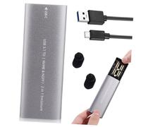 Gatuida Boîtier SSD Externe USB 3.1 Type-c en Alliage D'aluminium, Prolongateur de Durée de Vie, Transfert Rapide de Données, pour Usage Quotidien Bureau