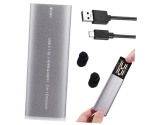 Gatuida Boîtier SSD Externe USB 3.1 Type-c en Alliage D'aluminium, Prolongateur de Durée de Vie, Transfert Rapide de Données, pour Usage Quotidien Bureau