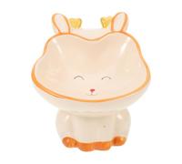 Gatuida Bol Céramique pour Animaux avec Large Ouverture Ergonomique Bol Incliné Polyvalent pour Eau et Nourriture Adapté Aux Chats Petits Chiens et Petits Animaux