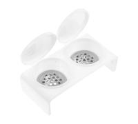 Gatuida Bol de Trempage Double Cup pour Nail Art avec Couvercle Dappen Dish pour Manucure et Nettoyage de Pinceaux Compatible Ongles Naturels et Acryliques Design Antivolatilité pour Salon